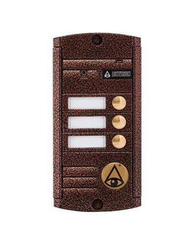 Видеопанель вызывная накладная на 3 абонента Activision AVP-453 (PAL, антик) в Волгограде Вызывные видеопанели малоабонентные Pintop.ru