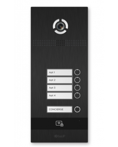 Вызывная панель BAS-IP BI-04FBI BLACK в Волгограде Вызывные видеопанели малоабонентные Pintop.ru