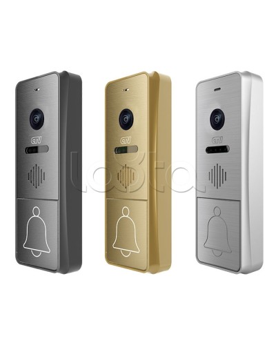 Панель вызывная CTV-D4004FHD (золото) в Волгограде Вызывные видеопанели малоабонентные Pintop.ru