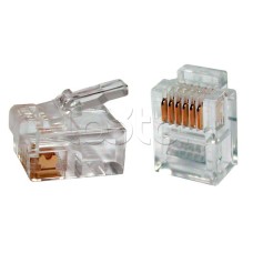 Коннектор телефонный RJ-12 Cabeus 6P6C