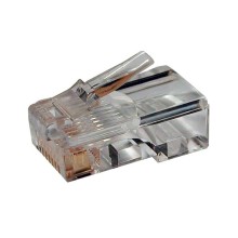 Коннектор RJ-45 под витую пару, категория 6 , универсальный (для одножильного и многожильного кабеля) Cabeus 8P8C-C6