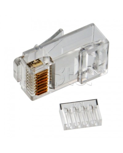 Коннектор RJ-45 кат.6, универсальный, со вставкой Cabeus 8P8C-C6-TWP в Волгограде Коннекторы и разъемы Pintop.ru