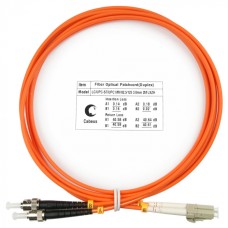 Шнур оптический duplex LC-ST 62,5/125 mm 2м LSZH Cabeus FOP-62-LC-ST-2m