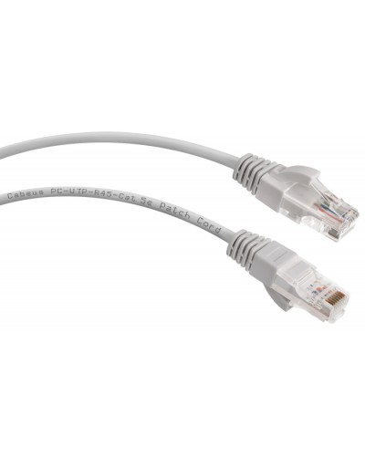 Шнур коммутационный 2xRJ-45/8P8C U/UTP кат.5е (2 м) Cabeus PC-UTP-RJ45-Cat.5e-2m в Волгограде Патчкорды (медные) Pintop.ru