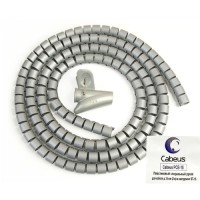 Рукав спиральный пластиковый для кабеля д.15 мм (2 м) и инструмент ST-15 Cabeus PCB-15