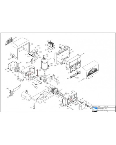 Ручка разблокировки H3000 Came 119RIR055 в Волгограде Запчасти для шлагбаумов и автоматики Pintop.ru