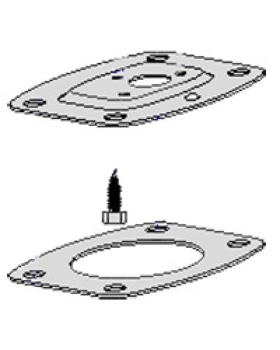 Монтажное основание стойки с анкерами DIR-L DIR-LNCame 119RIR146 в Волгограде Запчасти для шлагбаумов и автоматики Pintop.ru