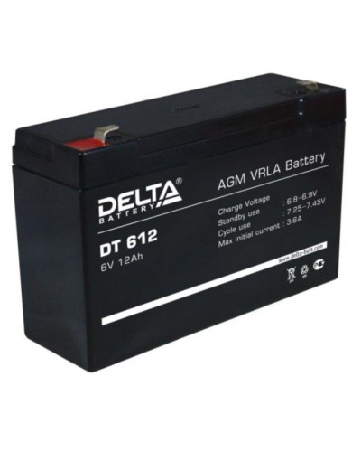 Аккумулятор свинцово-кислотный Delta DT 612 в Волгограде Электротехническое оборудование Pintop.ru