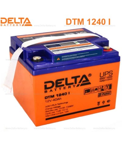 Аккумулятор свинцово-кислотный Delta DTM 1240 I в Волгограде Электротехническое оборудование Pintop.ru