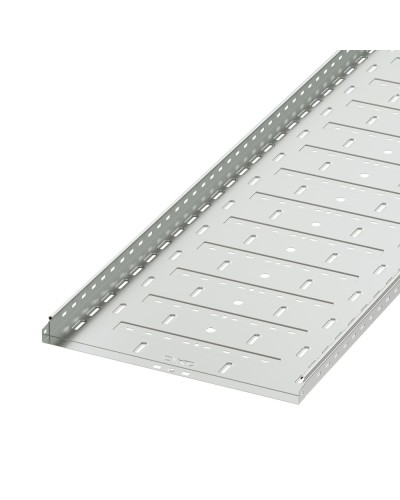 Лоток перфорированный 600х50 L3000, горячеоцинкованный DKC 35268HDZ в Волгограде Кабельные лотки Pintop.ru