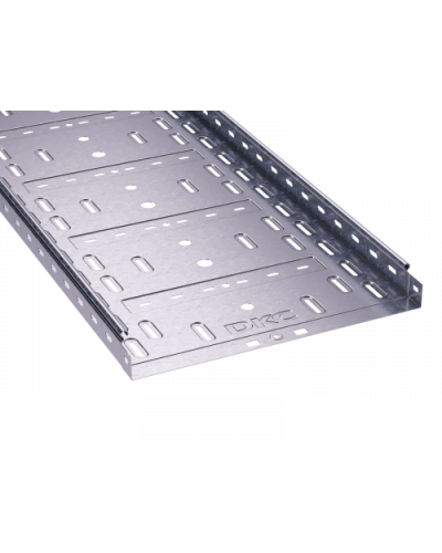 Лоток перфорированный 400х50 L3000, горячеоцинкованный DKC 35266HDZ в Волгограде Кабельные лотки Pintop.ru