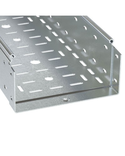 Лоток перфорированный 100х100 L 3000 толщ. 1,2 мм, цинк-ламельный DKC (3534112ZL) в Волгограде Кабельные лотки Pintop.ru