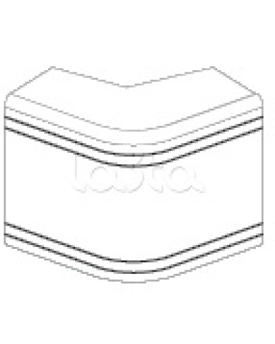 Угол внешний неизменяемый (90°) NEA 80х40 мм DKC 01808 в Волгограде Аксессуары для кабель-канала Pintop.ru