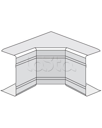 Угол внутренний неизменяемый NIA 90° DKC 01828 в Волгограде Аксессуары для кабель-канала Pintop.ru