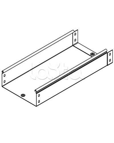 Лоток неперфорированный металлический 200х100мм L 2000 DKC 35113 в Волгограде Кабельные лотки Pintop.ru