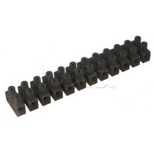 Клемник Полипропилен черный, 12p, 85°C, 450V, 101A, 25мм.кв DKC 43812PL/R