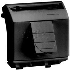 Компьютерная розетка RJ-45, кат.6A 8P8C, Hyperline, Dual IDC: 110&Krone Brava, черн., 2мод DKC 77679N