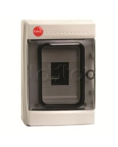 Щиток настенный с дверцей, 4 модуля, IP65, цвет серый DKC 85604 в Волгограде Боксы для автоматов Pintop.ru