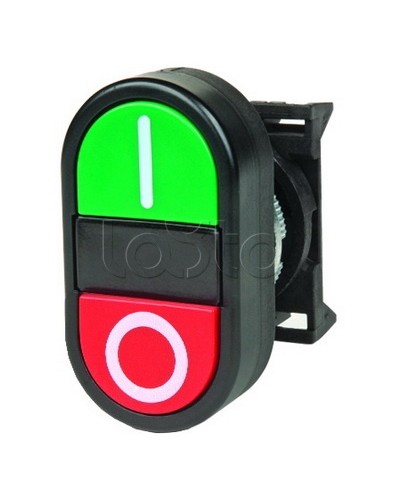 Кнопка двойная плоская, черная DKC ABFTM в Волгограде Кнопки выхода Pintop.ru