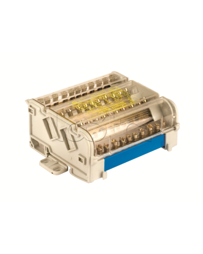 Блок распределительный на DIN рейку 2р 125А, 7х6мм 2х7,5мм 2x9мм DKC BD125112 в Волгограде Аксессуары для лотков Pintop.ru