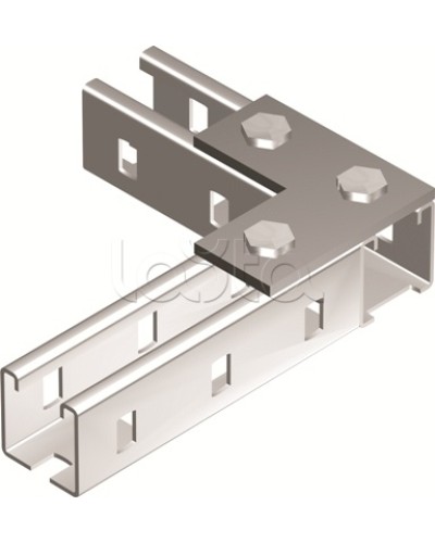 Пластина соединительная L-обр., длина 90х90 мм, 3отв., горячеоцинкованная DKC BMD1021HDZ в Волгограде Крепежные изделия Pintop.ru