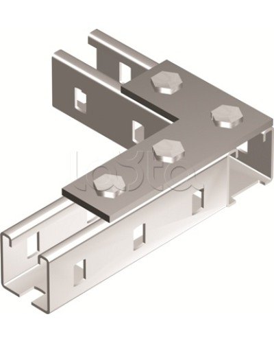 Пластина соединительная L-обр., длина 90х140 мм, 4отв., горячеоцинкованная DKC BMD1022HDZ в Волгограде Аксессуары для лотков Pintop.ru