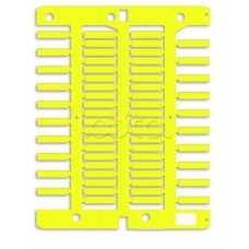 Маркировка для провода, жесткая, для трубочек. 4х18мм. Желтая DKC NUT18Y