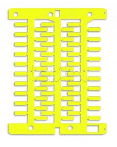 Маркировка для провода, жесткая, для трубочек. 4х23мм. Желтая DKC NUT23Y в Волгограде Крепежные изделия Pintop.ru