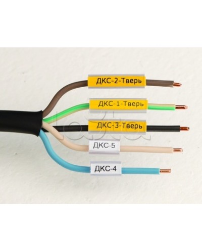Маркировка для провода, гибкая, для трубочек. 4х10мм. Белая DKC NUTFL10 в Волгограде Крепежные изделия Pintop.ru