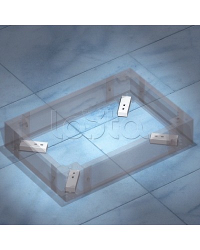 Комплект пластин для фиксации цоколя к полу DKC R5KFP01 в Волгограде Полки для шкафов и стоек Pintop.ru