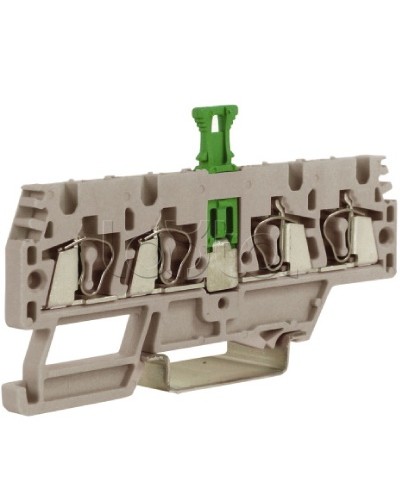 Зажим, 2 ввод/2 вывода, серый 2,5 кв.мм, с размыкателем DKC ZHMS10GR в Волгограде Держатели, клипсы, скобы Pintop.ru