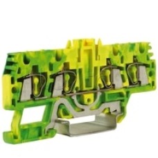 Зажим для заземления, 2 ввод/2 вывода, 2,5 кв.ммжелто-зеленый DKC ZHT520-RET