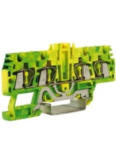 Зажим для заземления, 2 ввод/2 вывода, 2,5 кв.ммжелто-зеленый DKC ZHT520-RET в Волгограде Держатели, клипсы, скобы Pintop.ru