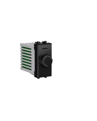 Диммер поворотный Черный квадрат, Avanti, 16A, 1 мод. DKC 4402131 в Волгограде Аксессуары для стоек и шкафов Pintop.ru