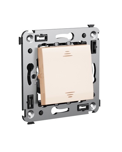 Инвертор одноклавишный в стену, Avanti, Ванильная дымка DKC 4405123 в Волгограде Аксессуары для стоек и шкафов Pintop.ru