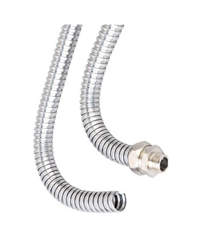 Металлорукав из оцинкованной стали DN 26мм Dвнутр=26.5 мм Dнар=30.0 мм IP40 25м DKC (667R2630) в Волгограде Металлорукав Pintop.ru