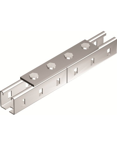 Пластина соединительная, длина 190 мм, 4отв., горячеоцинкованная DKC (BMD1012HDZ) в Волгограде Аксессуары для лотков Pintop.ru