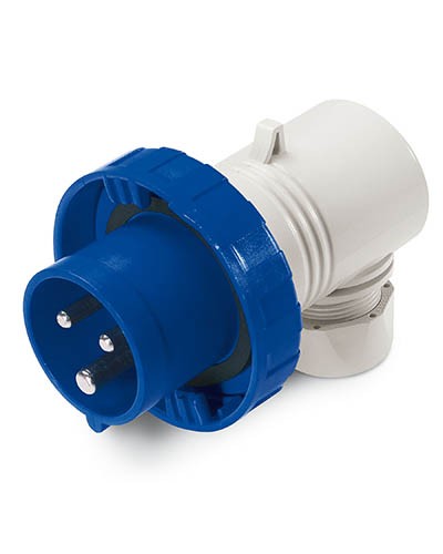 Вилка кабельная угловая IP67 16А 2P+E 230В DKC DIS2261633 в Волгограде Аксессуары для стоек и шкафов Pintop.ru