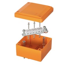 Коробка пластиковая FS с гладкими стенками и клеммниками IP56 100х100х50мм 6р 450V,6A, 4мм.кв DKC (FSB10604)