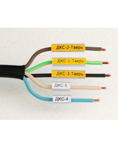 Маркировка для провода, гибкая, для трубочек. 4х23мм. Белая DKC NUTFL23 в Волгограде Крепежные изделия Pintop.ru