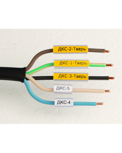 Маркировка для провода, гибкая, для трубочек. 4х30мм. Белая DKC NUTFL30 в Волгограде Крепежные изделия Pintop.ru