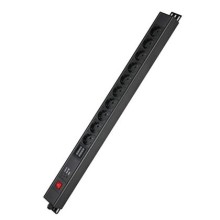 Блок распределения питания вертикальный для 19" шкафов DKC R5VSH10SWOPAM