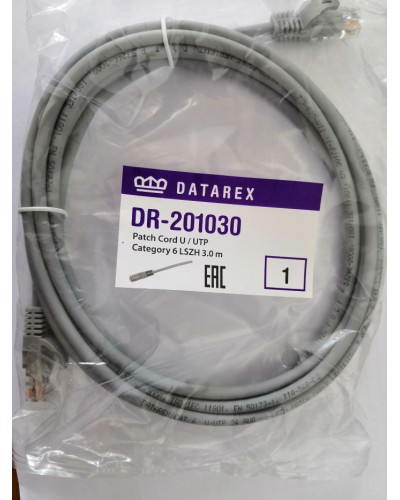 Шнур коммутационный категории 6 Datarex DR-201020 в Волгограде Патчкорды (медные) Pintop.ru