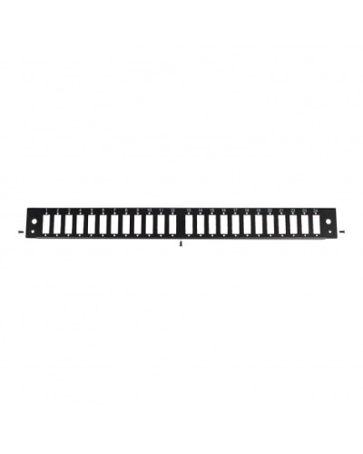Панель лицевая для выдвижной оптич. полки, 24 SC Duplex/24 LC Quadra, черный Datarex DR-546145 в Волгограде Патч-панели Pintop.ru