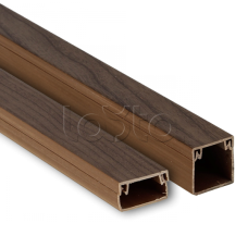 Канал кабельный (25х25) (32 м) темное дерево EKF-Plast (kk-25-25d)