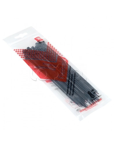 Хомут P6.6 стандартный (ч), 2.5x150 (50шт) FlexLock PROxima EKF (plc-fl-ctsb-2.5x150-r) в Волгограде Стяжки-хомуты Pintop.ru