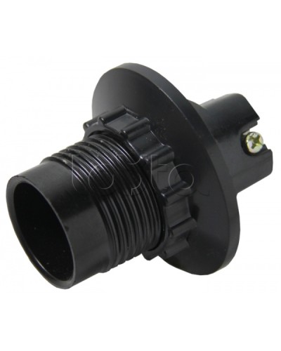 Патрон карболитовый с кольцом Е14 черный без наклейки EKF (LHC-E14-r) в Волгограде Источники света(Лампы) Pintop.ru