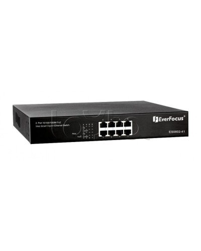 Коммутатор PoE 8-портовый EverFocus ES0802-41 в Волгограде Коммутаторы Pintop.ru