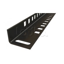 Кронштейн для крепления 19 дюймового оборудования черный RAL9005 Hyperline CTRP-19-4U-RAL9005