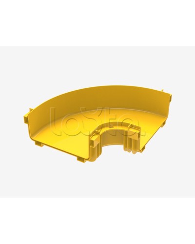 Горизонтальный изгиб на 90° для оптического лотка 240мм Hyperline (FBTR-240-ELB90) в Волгограде Аксессуары для лотков Pintop.ru